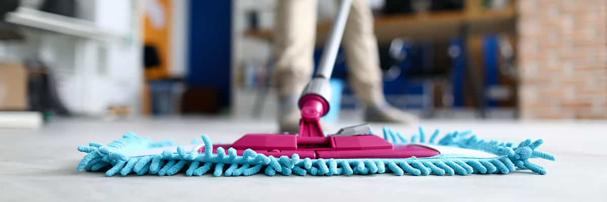 Mopping the floor